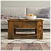 Tavolino Da Salotto Rovere Fumo 79x49x41cm In Legno Multistrato - Foto miniatura 3