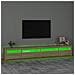Mobile Porta Tv Con Luci Led Rovere Sonoma 270x35x40 Cm - Foto miniatura 4