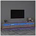 Mobile Porta Tv Con Luci Led Rovere Sonoma 270x35x40 Cm - Foto miniatura 1
