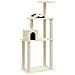 Albero Per Gatti Con Tiragraffi In Sisal Crema 147 Cm - Foto miniatura 4