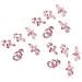 40 Mini Ciucci Di Plastica Rosa - Foto miniatura 1