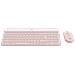 Tastiera e Mouse Wireless 920-011314  (Layout Tedesco) Colore Rosa - Foto miniatura 3