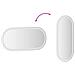 Specchio Da Bagno Led 80x35 Cm Ovale - Foto miniatura 3