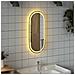 Specchio Da Bagno Led 80x35 Cm Ovale - Foto miniatura 9