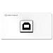 Konnect Design Click - Snap-in Frontale Modulare - Usb 2.0 Tipo B - Bianco Ral 9010 (7456000525) - Foto miniatura 2