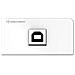 Konnect Design Click - Snap-in Frontale Modulare - Usb 2.0 Tipo B - Bianco Ral 9010 (7456000525) - Foto miniatura 1