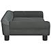 Divano Per Bambini Grigio Scuro 70x45x26 Cm In Velluto - Foto miniatura 4