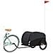 Rimorchio Da Bici Da Carico Nero 45 Kg In Ferro - Foto miniatura 3