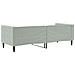 Letto Da Giorno Grigio Chiaro 80x200 Cm In Velluto - Foto miniatura 4