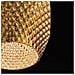 Lampadario A Sospensione Tommy Metallo Oro 1 Luce E27 Diffusore Vetro - Foto miniatura 4