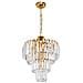Lampada Da Soffitto A 3 Luci  Miranda Mdl3831 Vetro E Oro - Foto miniatura 1