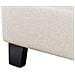 Letto Senza Testata Tessuto Roanne 140 X 200 Cm Beige Chiaro - Foto miniatura 7