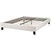 Letto Senza Testata Tessuto Roanne 140 X 200 Cm Beige Chiaro - Foto miniatura 8