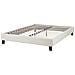 Letto Senza Testata Tessuto Roanne 140 X 200 Cm Beige Chiaro - Foto miniatura 10