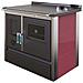 Stufa Cucina Riscaldamento A Legna Piano Cottura In Ghisa Con Forno Struttura In Acciaio Exclusive Inox - Foto miniatura 2