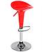 Set 2 Sgabelli Cucina Regolabile Acciaio E Abs Sgabello Girevole Rosso Casa Bar - Foto miniatura 3