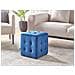 Pouf Wisconsin Velluto Blu - Foto miniatura 1