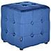 Pouf Wisconsin Velluto Blu - Foto miniatura 2