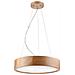 Lampada A Sospensione Eveline - Marrone - Legno, Vetro - 80x37x37 Cm - Foto miniatura 1