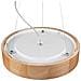 Lampada A Sospensione Eveline - Marrone - Legno, Vetro - 80x37x37 Cm - Foto miniatura 6