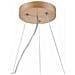 Lampada A Sospensione Eveline - Marrone - Legno, Vetro - 80x37x37 Cm - Foto miniatura 7