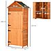 Casetta Da Giardino Porta Attrezzi In Legno Con 2 Ante E 3 Mensole, 84x52x188cm - Foto miniatura 3