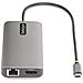 Adattatore multiporta USB-C a tre monitor, HDMI / DisplayPort, hub 4x USB, 100W PD, GbE, lettore di schede SD /MicroSD - Foto miniatura 5