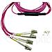 SFP5141FU10MKB cavo InfiniBand e in fibra ottica 10 m MPO 4x LC Viola - Foto miniatura 3