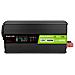 Green Cell Przetwornica Napicia Powerinverter Lcd 12 V 500w / 1000w Przetwornica Samochodowa Z Wywietlaczem - Czysty Sinus Adattatore E Invertitore Auto Nero - Foto miniatura 3
