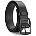 Cintura Da Uomo In Pelle Pu Con Fibbia In Metallo Black S - Foto miniatura 3