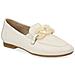 White Casual Closed Loafers Mocassino Pelle Scarpe Donna Bianco Eu 40, D0k00-80 - Foto miniatura 1