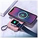 Powerbank Magsafe 10000mah 22w Usb-c / Usb-a Con Display Led Modello Pastelup, Rosa - Foto miniatura 6