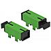 Accoppiatore in fibra ottica PCB SC Simplex femmina per SC Simplex femmina monomodale verde - Foto miniatura 3