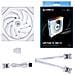 14TL1W sistema di raffreddamento per computer Case per computer Ventilatore 14 cm Bianco 1 pz - Foto miniatura 3