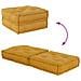 Pouf Modulare Giallo 70x70x36 in Tessuto - Foto miniatura 5