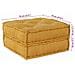 Pouf Modulare Giallo 70x70x36 in Tessuto - Foto miniatura 6