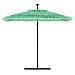 Ombrellone Giardino Con Palo In Acciaio Verde 246x246x230 Cm - Foto miniatura 3