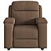 Poltrona Reclinabile In Tessuto Marrone - Foto miniatura 3