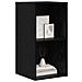 Mobile TV montato a muro Rovere nero 37x37x72 cm Legno massello - Foto miniatura 3