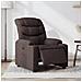 Poltrona Elettrica Reclinabile Marrone Scuro in Tessuto - Foto miniatura 2