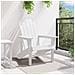 Sedia Adirondack Bianca 74x82x91 cm HDPE - Foto miniatura 3