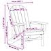 Sedia Adirondack Bianca 74x82x91 cm HDPE - Foto miniatura 9