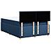 Giroletto a Molle con Materasso Blu 140x190 cm in Tessuto - Foto miniatura 6