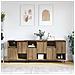 Sideboards 3 pcs rovere artigianale 180 x 35 x 70 cm - Foto miniatura 2