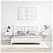 Comodino 2 pcs Bianco 37 x 35 x 18.5 cm Legno di pino massello - Foto miniatura 4