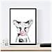 Set Di 6 Stampe Animali Bambini Gomma Da Masticare Cervo Maiale Volpe Gufo Cane A4 Cornice Nera - Foto miniatura 3