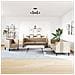 Set Divani Chesterfield 3pz Cappuccino in Similpelle - Foto miniatura 3