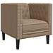 Set Divani Chesterfield 3pz Cappuccino in Similpelle - Foto miniatura 6
