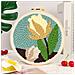 Kit Per Punch Needle Fai-da-te Con Filato Grosso Da 20 Cm - Set Iniziale Ricamo Fiore Cartone Animato - Foto miniatura 2