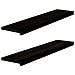 Gradini 2 pz Marrone Scuro 110x30x2 cm Legno Massello Rovere - Foto miniatura 1